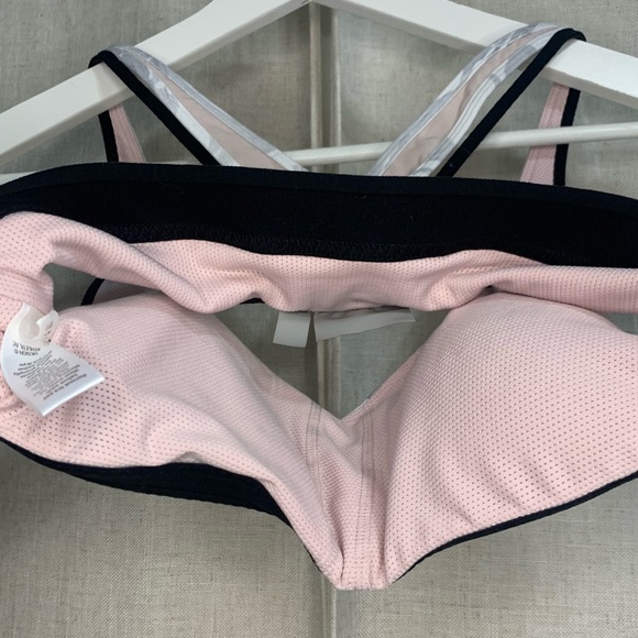 ATHLETA Pink Marble Print Transcendence Bra - Picture 8 of 9